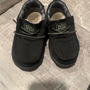 Toddle Boys Black Hey Dude Shoes